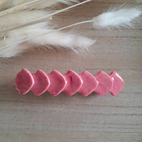 Haarspelden 10cm - Roze bloemblaadjes