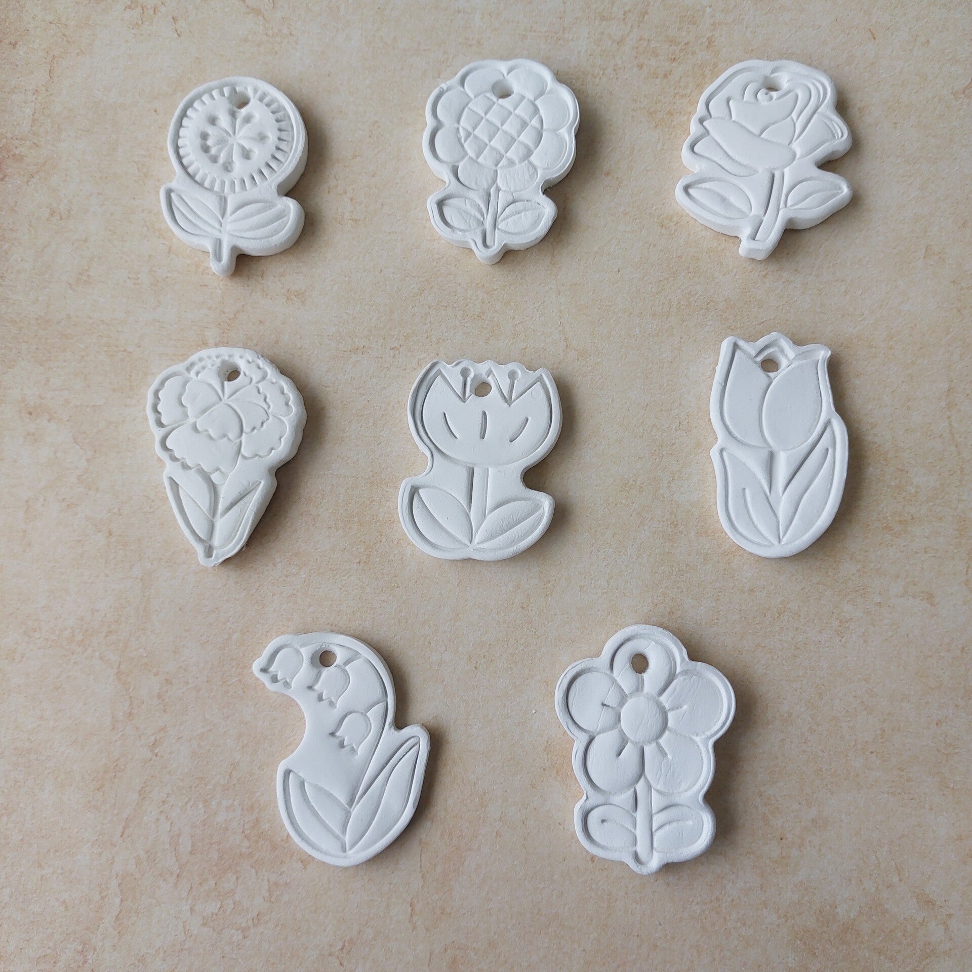 Kleifiguren - Bloemen set 2