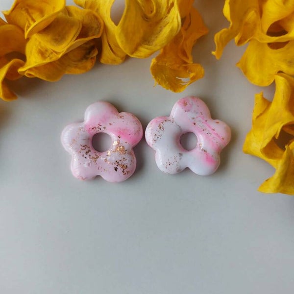 Grote bloemen - Wit-roos met bronsblad