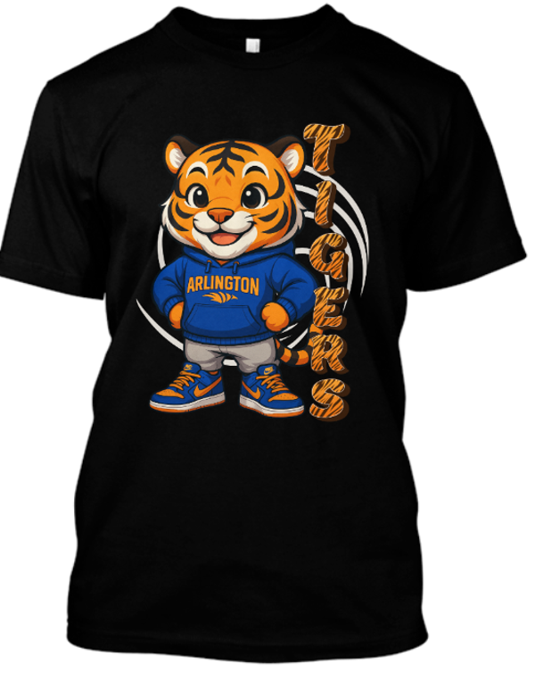 Arlington Spirit Wear (Adult) Spiral with Tigers