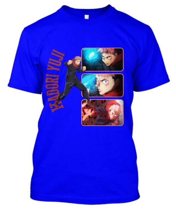 Jujutsu Kaisen Yuji Itadori graphic T-shirt (with text)