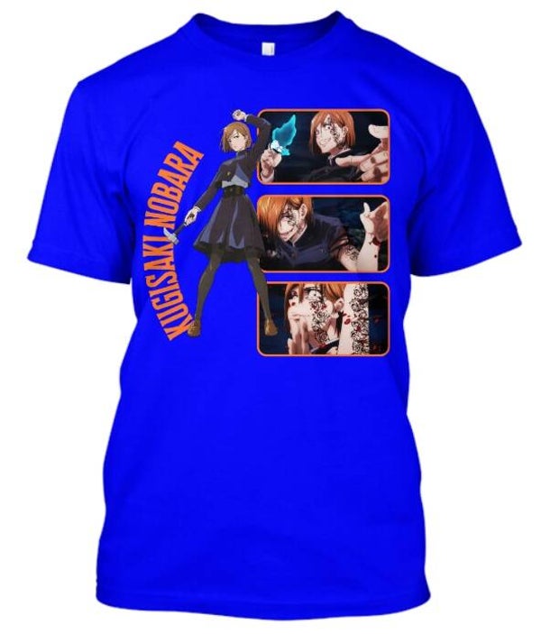 Jujutsu Kaisen Nobara Kugisaki graphic T-shirt (with text)
