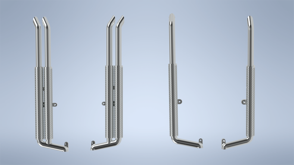 Auspuffanlage für Schwerlastturm 1/16 ST116- 01; 02; 03;