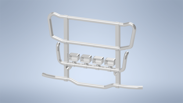Rammschutz, Bullfänger, FrontBar, Truck Styling, LKW Scania von Bruder 1/16 BS116-01