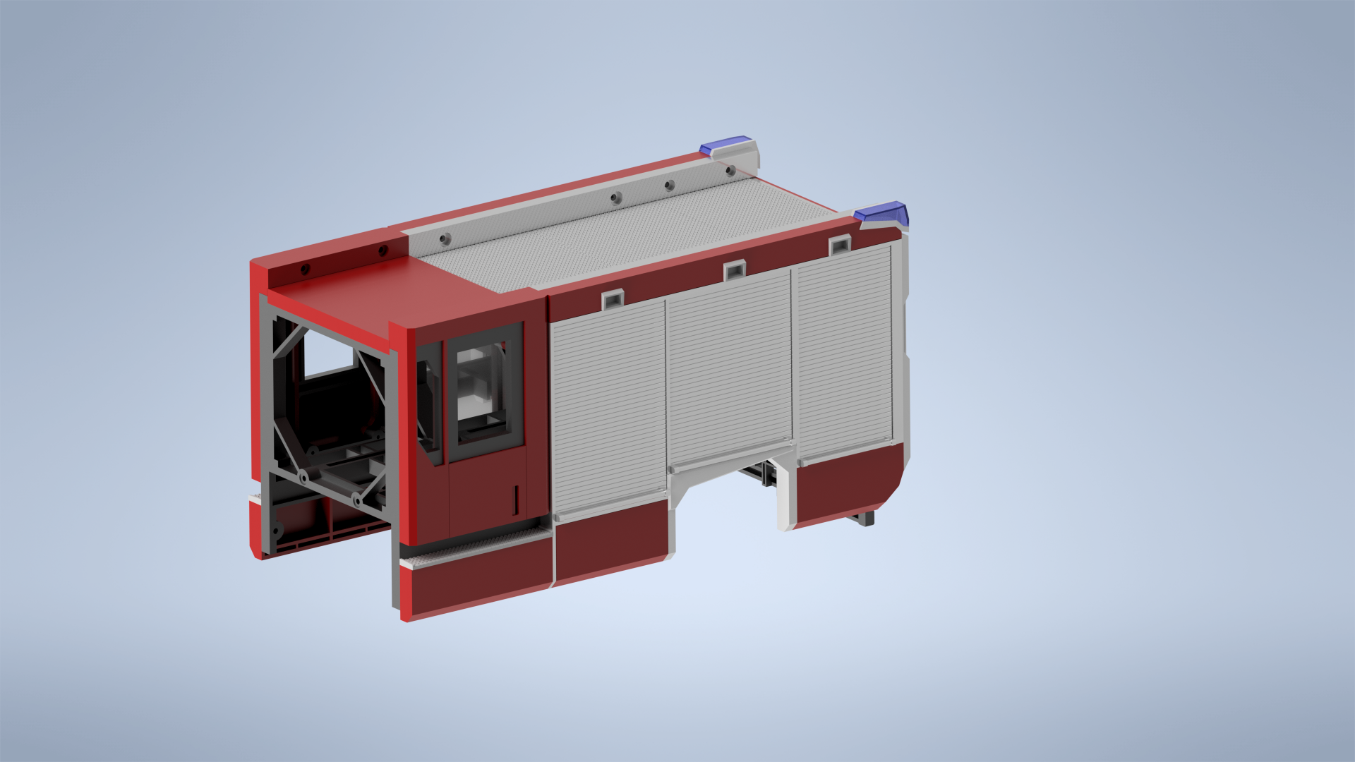 Einsatzfahrzeug Feuerwehr Aufbau nach Vorbild Ziegler HLF20 1/24