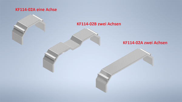 Kotflügel 1/14 3D Druck Riffelblech Optik KF114-02