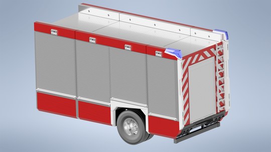 Einsatzfahrzeug Feuerwehr Aufbau TLF nach Vorbild Ziegler ZA114-02