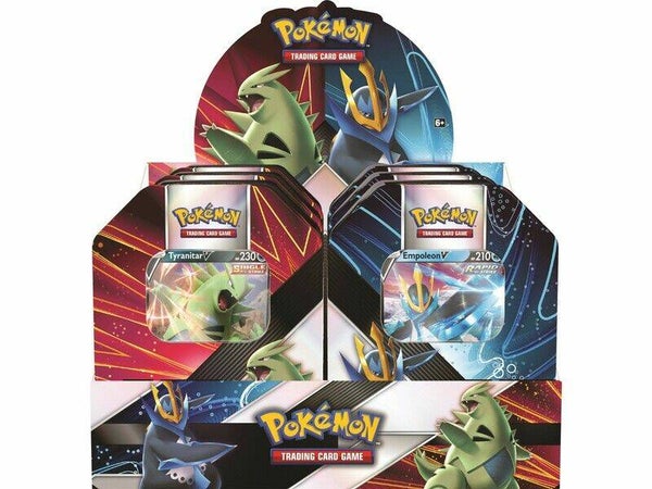 Pokémon Summer V Tin 2021 Display