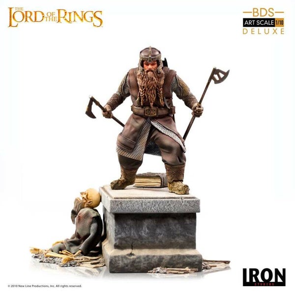 Lord Of The Rings Deluxe BDS Art Scale Statue 1/10 Gimli 21 cm