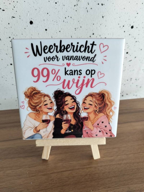 Weerbericht, 995 kans op wijn