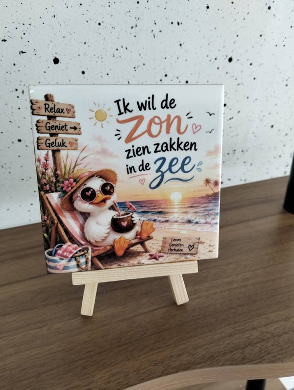 Ik wil de zon zien zakken in de zee