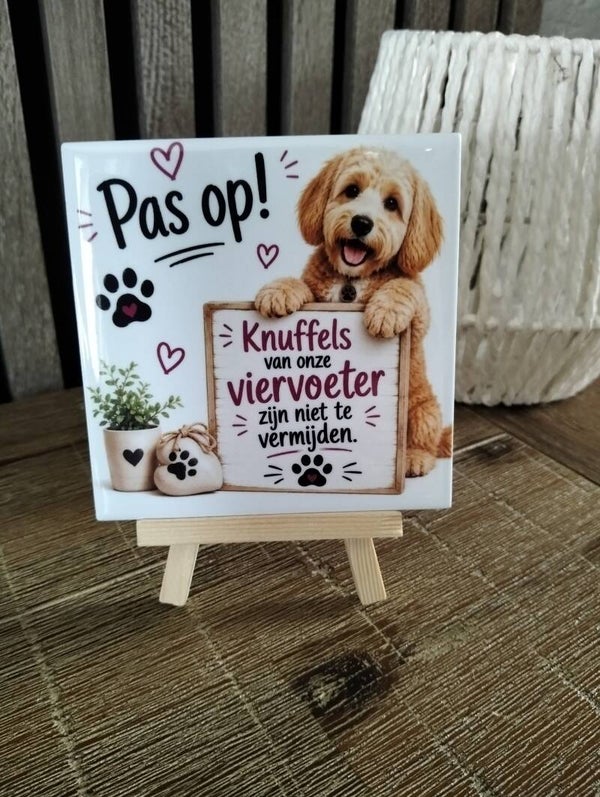 Pas op, knuffels van onze viervoeter