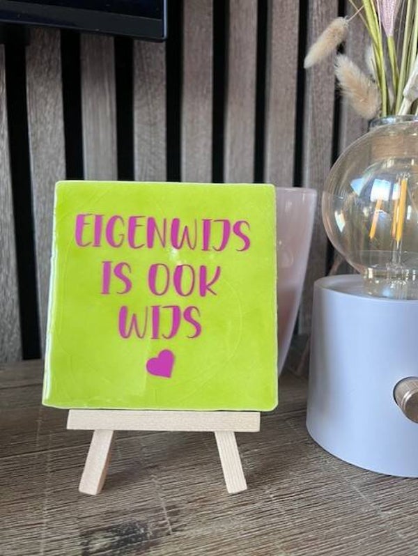 Tegeltje "Eigenwijs is ook wijs"