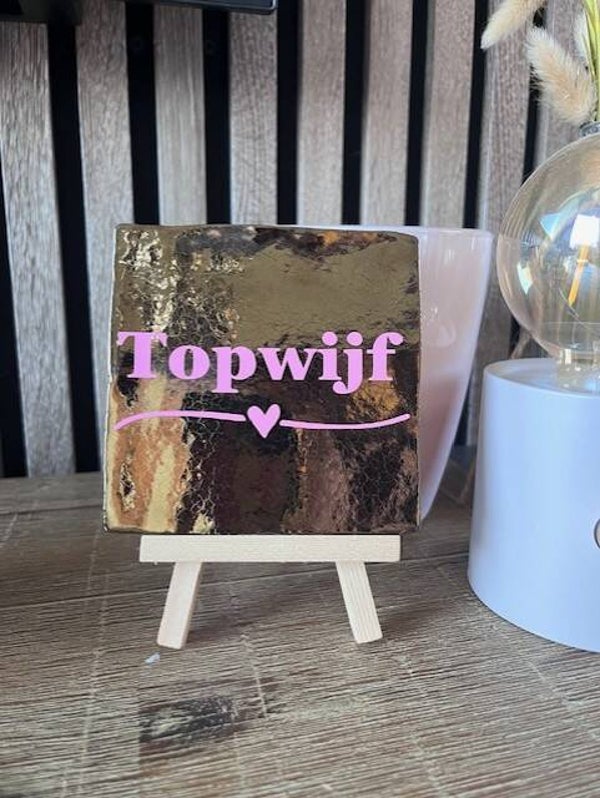Tegeltje "Topwijf"