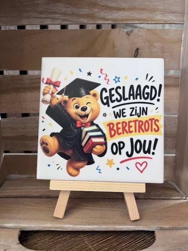 Geslaagd we zijn beretrots op jou