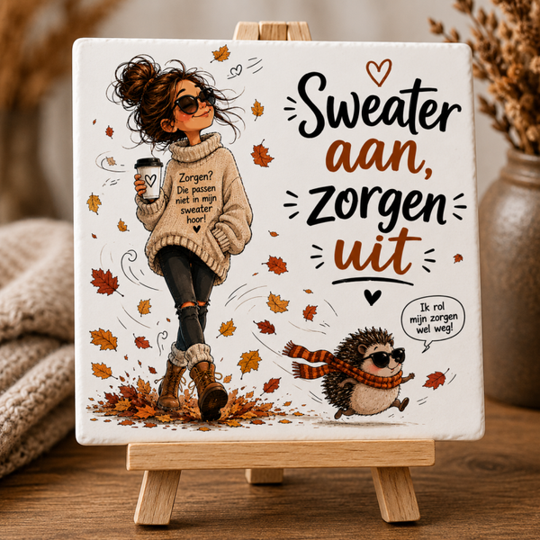 Sweather aan, zorgen uit