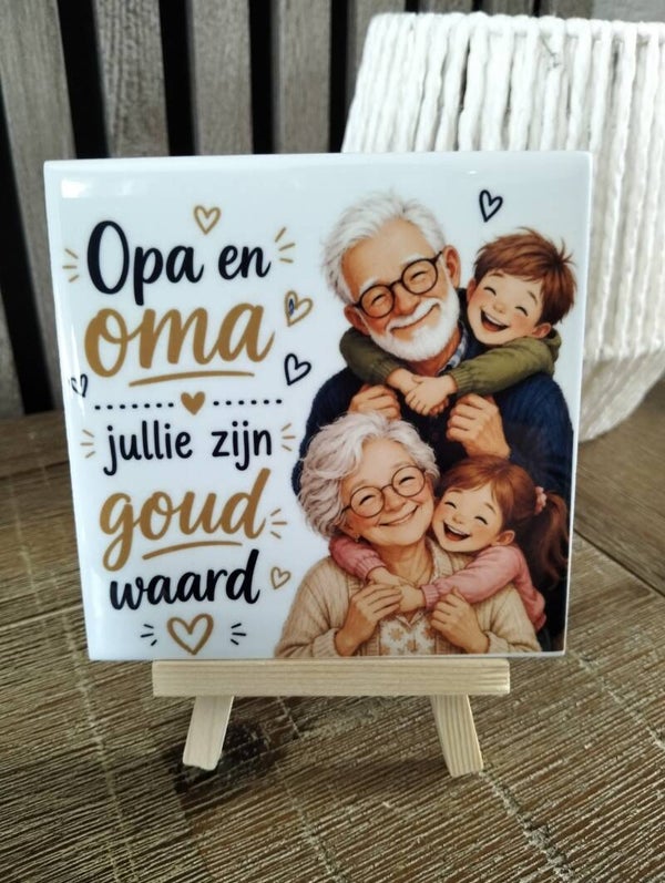Oma en opa jullie zijn goud waard