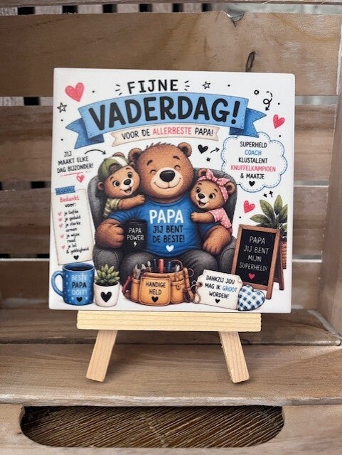 Tegel "Fijne vaderdag"