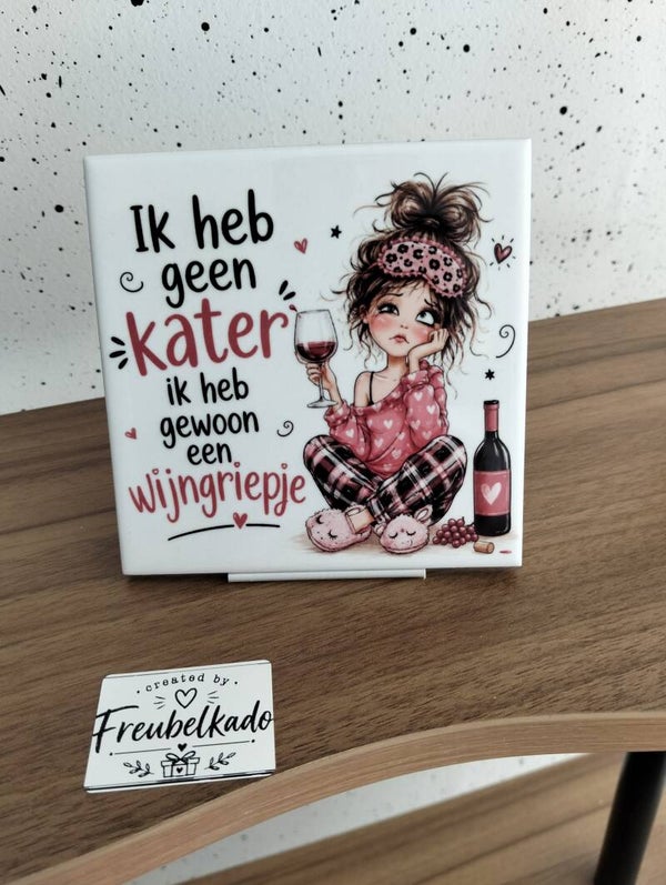 Ik heb geen kater, ik heb een wijngriepje