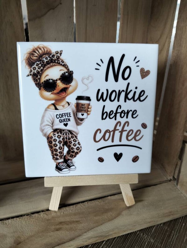 No workie before coffee