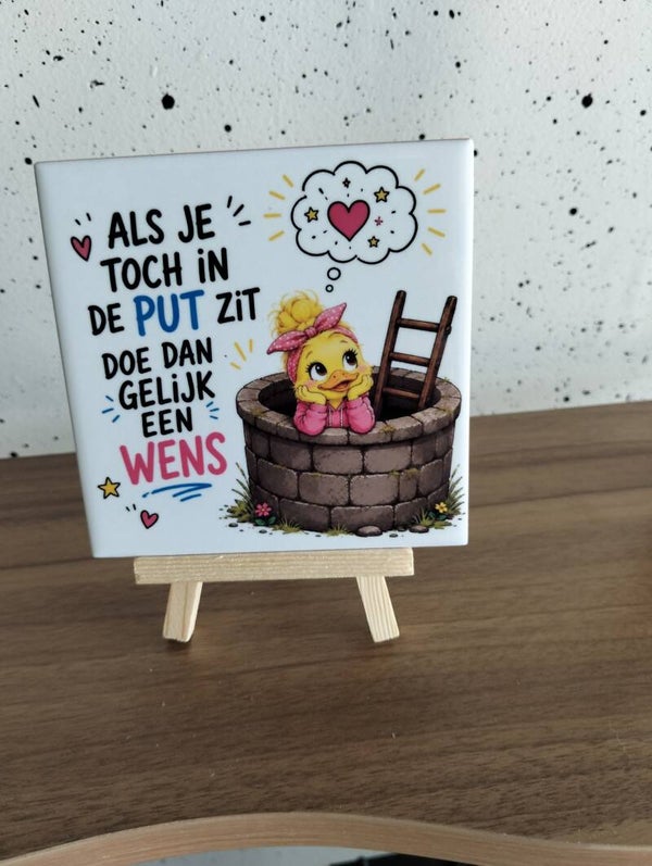 Als je toch in de put zit doe dan gelijk een wens