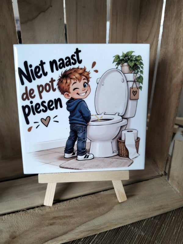 Niet naast de pot piesen