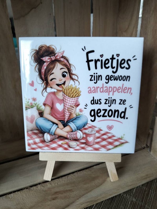 Frietjes zijn gewoon aardappelen dus ze zijn gezond