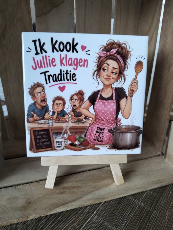 Ik kook jullie klagen, traditie