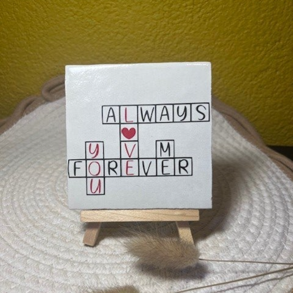 Tegeltje "Always forever"