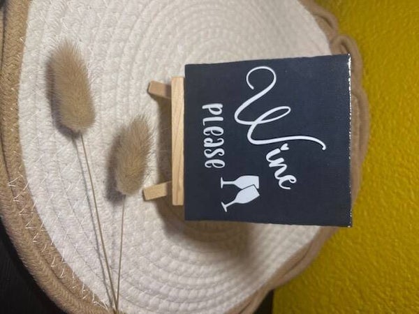 Tegeltje "Wine please"