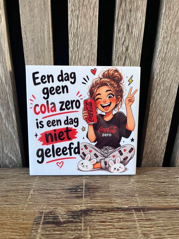 Tegel ‘Een dag geen cola zero is een dag niet geleefd’
