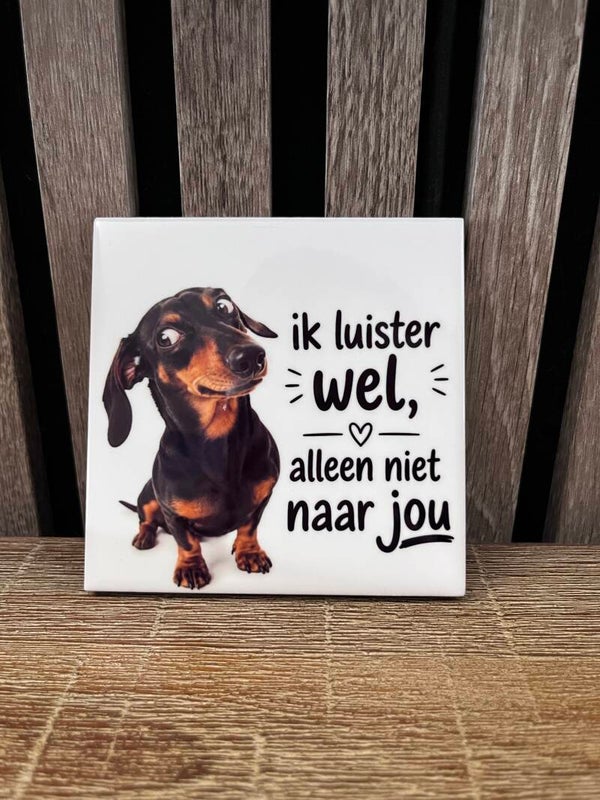 Tegel ‘Ik luister wel, alleen niet naar jou’