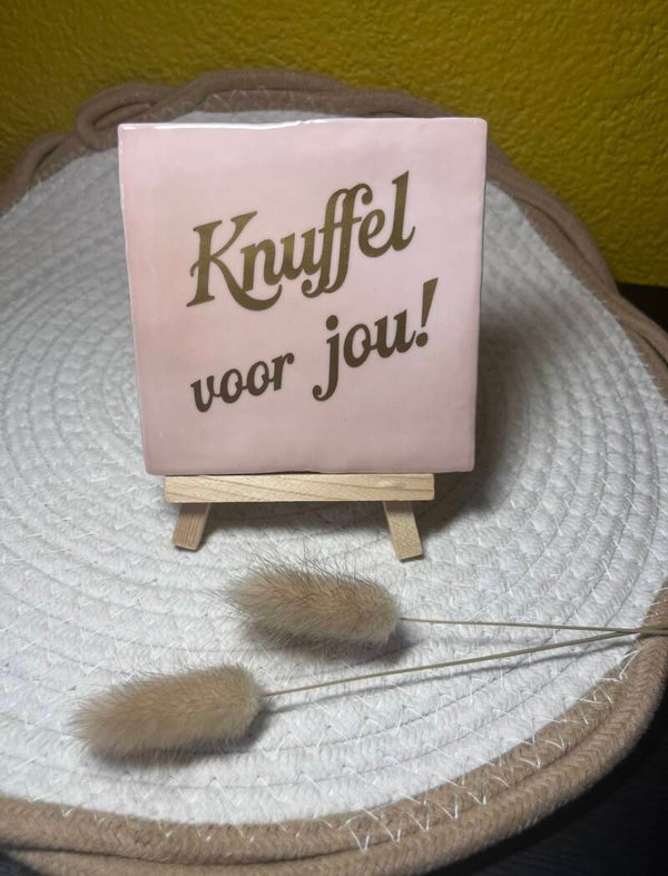 Tegeltje “knuffel voor jou!”
