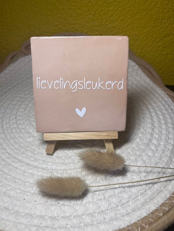 Tegeltje “lievelingsleukerd”