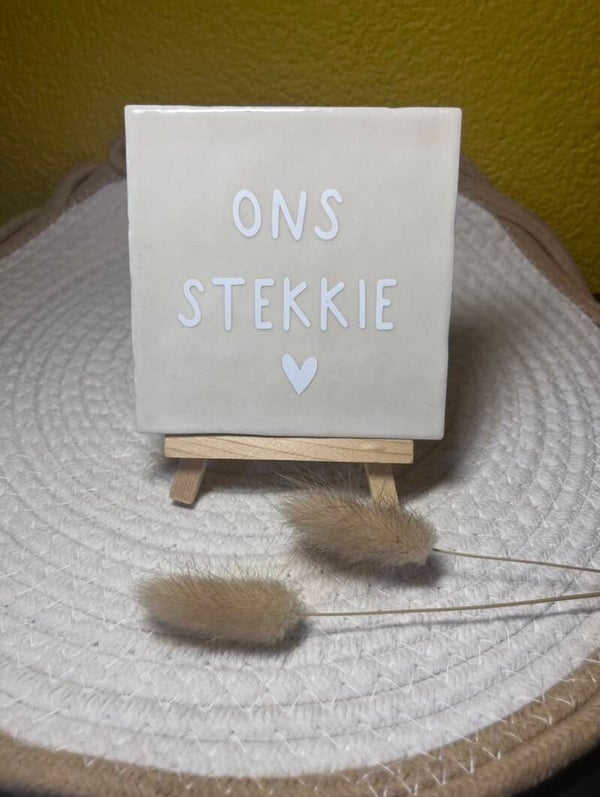 Tegeltje “ons stekkie”