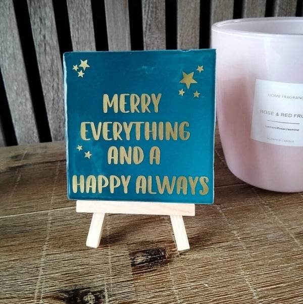 Tegeltje “Merry christmas”