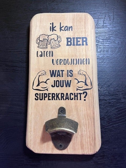 Ik kan bier laten verdwijnen...