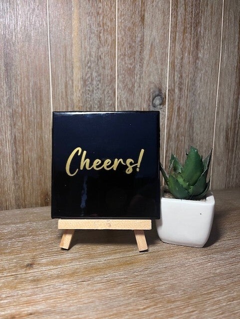 Tegeltje "Cheers!"