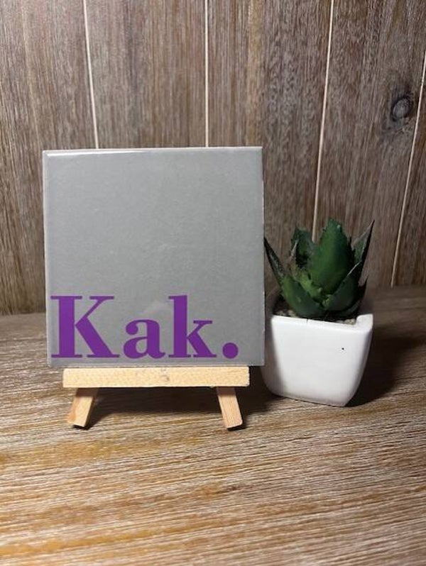 Tegeltje "Kak."