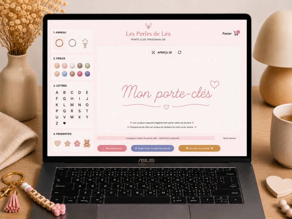 Mon porte-clés petites lettres