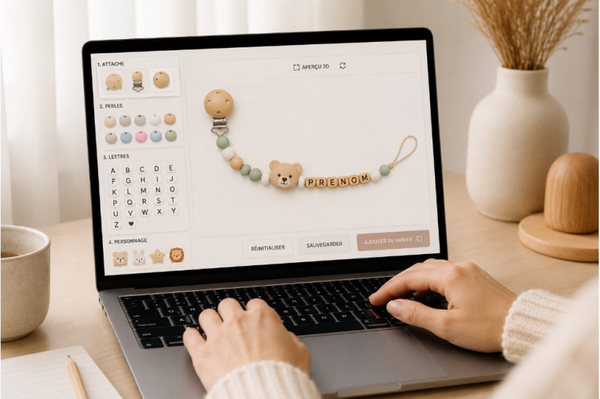 Mon attache tétine simple CLIP FANTAISIE