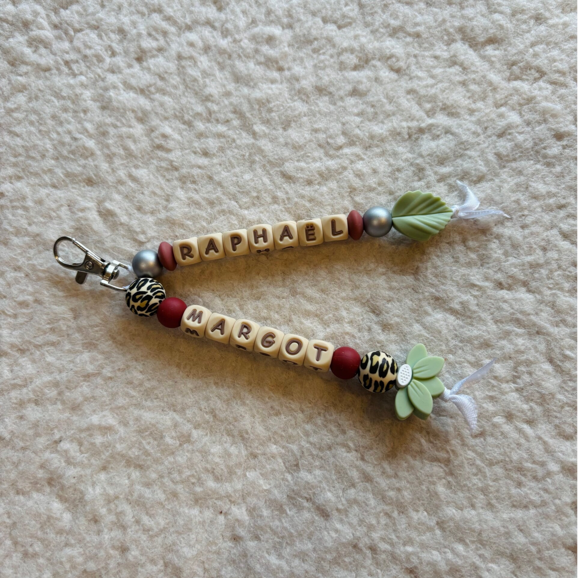 Double porte-clés / petites lettres