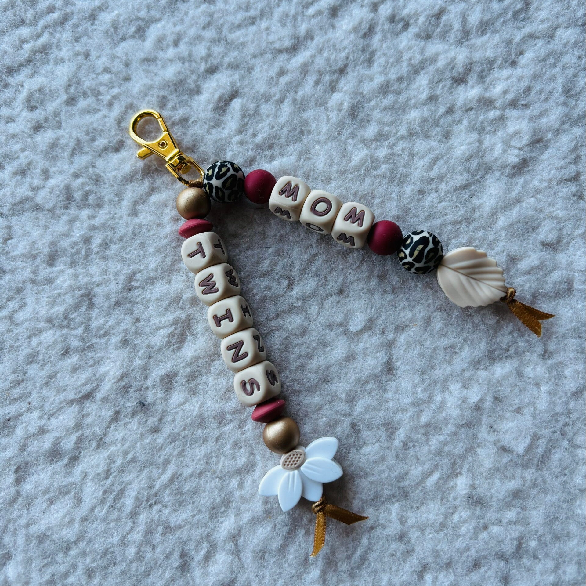 Double porte-clés / grandes lettres