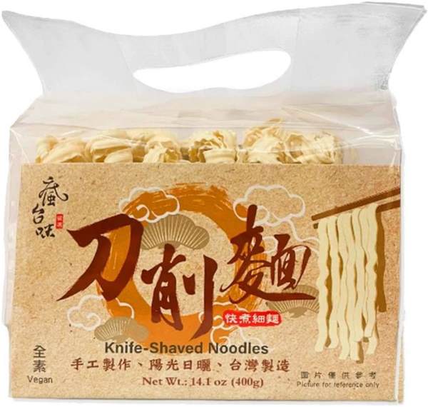 Fun TW Knife Cut Noodles, Sliced Noodle (Chewy Fettuccine) 400g