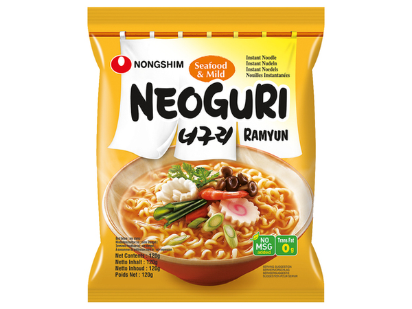Instant Ramen Noodles Neoguri Seafood, Nong Shim, 120 G