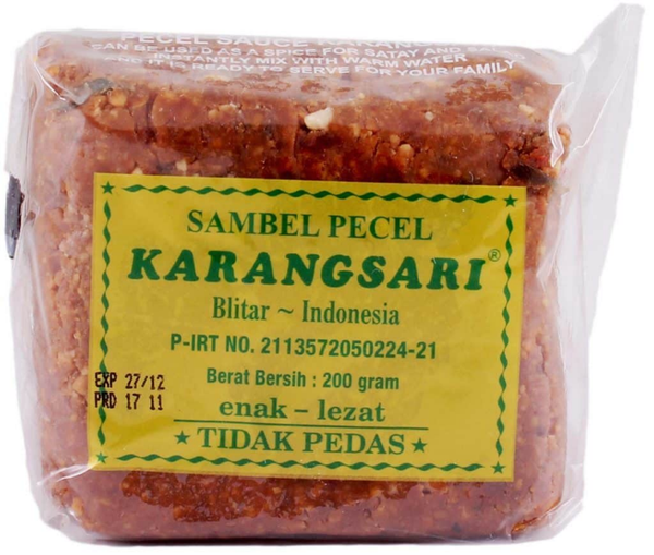 Karangsari, Pindasaus tidak pedas, 200 g