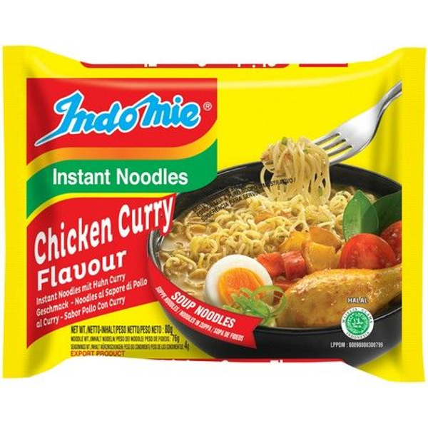 INDOMIE, Instant Noedels Kip Curry, 80 G