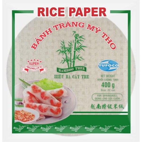 BAMBOO TREE,  Rijstpapier 22Cm.(Loempia), 400 G