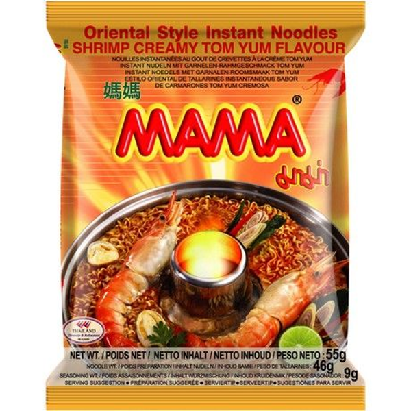 MAMA, Instant Noedels Garnaal Romig 55 G