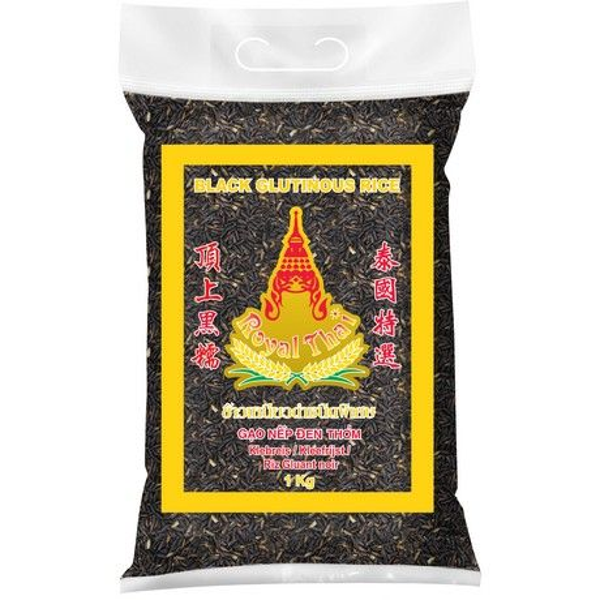 ROYAL THAI RICE Kleefrijst Zwart 1 KG ข้าวเหนียวดำ